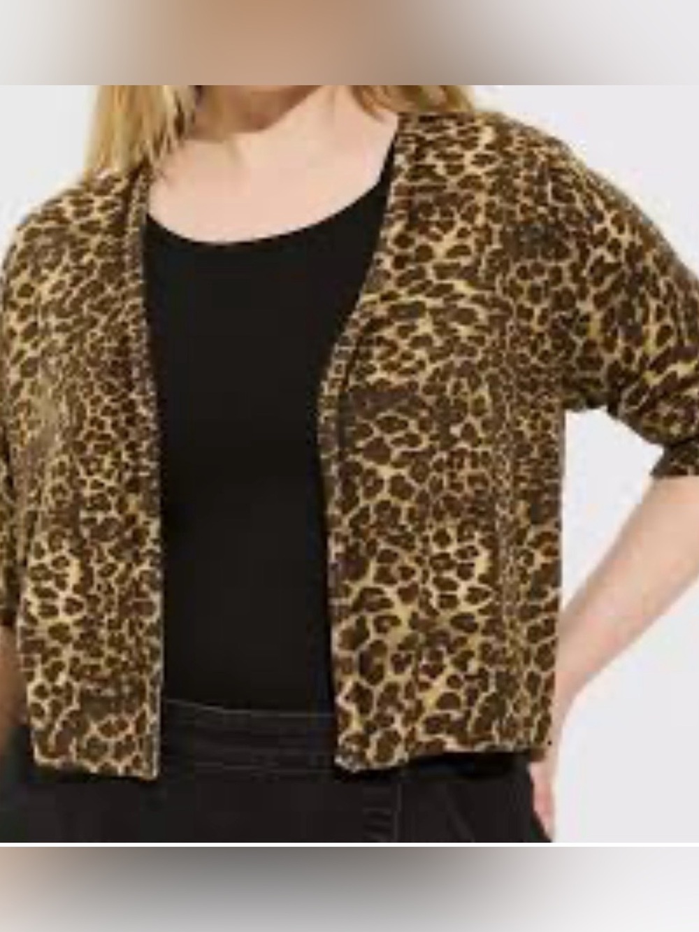Torrid Betsey Johnson Leopard Print Open-Front cardigan size 2x